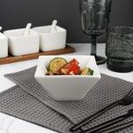 Салатник  325 мл 11,8*11,8 см h7 см емкость для закусок квадратный белый фарфор P.L. [6]