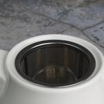 Чайник 450 мл d 10,1 см h11 см с фильтром белый фарфор P.L. Proff Cuisine [1]