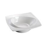 Салатник  400 мл 20*20 см h5,5 см с бортом Asymmetry белый фарфор NEW P.L. Proff Cuisine [3]