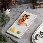 Блюдо прямоугольное 30*14 см h1,3 см Relief белое фарфор P.L. Proff Cuisine [1]