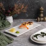 Блюдо прямоугольное 30*14 см h1,3 см Relief белое фарфор P.L. Proff Cuisine [1]