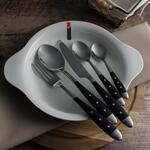Нож столовый 22,2 см ручка черный пластик Grazia P.L. Proff Cuisine [12]