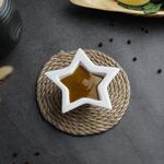 Соусник  25 мл 9,5*8 см h2,5 см Mini Mix Звезда белый фарфор P.L. Proff Cuisine [6]