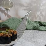 Блюдо для подачи 22*7,5 см h13 см Gray Leaf Frutti di Mare P.L. [1]