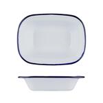 Блюдо для подачи 22*16,5 см h5 см 700 мл Blue Rim эмалированая сталь SUNNEX [1]