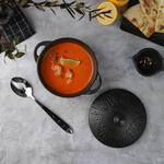 Бульонница 500 мл d 14 см h7 см с крышкой Black Raw Wood P.L. Proff Cuisine [6]