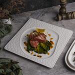 Тарелка 30,5*30,5 см h1,5 см квадратная Oyster белая фарфор P.L. Proff Cuisine [1]