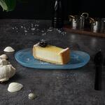 Блюдо овальное 21*11,5 см h2 см Blue Sunset матовое стекло P.L. Proff Cuisine [6]