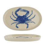 Блюдо овальное 29*18 см h2,5 см Crab Northern Blue Gray Frutti di Mare P.L. [1]