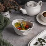 Салатник  450 мл 13*11 см h8 см овальный Crumpled Style белый фарфор P.L. Proff Cuisine [4]