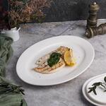 Блюдо овальное 35*24,5 см h2,7 см белое фарфор P.L. Proff Cuisine [3]