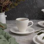 Кофейная пара 70 мл белая d 5,4 см h5,8 см фарфор P.L. Proff Cuisine [6]