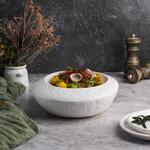 Блюдо круглое для подачи d 20,5 см h8,8 см Organic белое фарфор P.L. Proff Cuisine [2]