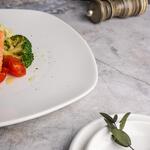 Тарелка 29,5*29,5 см h2,5 см квадратная с кругл. краем белая фарфор P.L. Proff Cuisine [6]