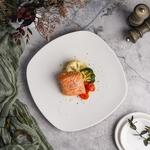 Тарелка 29,5*29,5 см h2,5 см квадратная с кругл. краем белая фарфор P.L. Proff Cuisine [6]