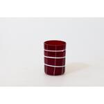 Стакан для коктейля Хайбол 350 мл бордо декор Artist's Glass BarWare d 7,5 см h10 см P.L. 