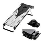 Мандолина (Овощерезка) V-BLADE, 5 насадок с держателем 33,5*13 см h14,5 см P.L. - Proff Chef Line