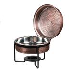 Чафиндиш (мармит) 7 л круглый Antique нерж. с покрытием на подставке P.L. Proff Cuisine