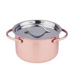 Кастрюля для подачи 11 см h5,5 см 250 мл с крышкой Copper нерж. цвет медь P.L. Hotelware