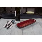 Блюдо овальное 32,5*10 см h3 см Evolution Dark Red P.L. Proff Cuisine [1]