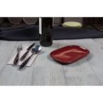 Блюдо овальное 20*13 см h1,9 см для закусок Evolution Dark Red P.L. Proff Cuisine [1]