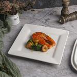 Тарелка 25*25 см h2,5 см квадратная белая фарфор P.L. Proff Cuisine [1]