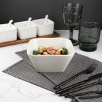 Салатник  800 мл 15*15 см h7,5 см квадратный белый фарфор P.L. Proff Cuisine [6]