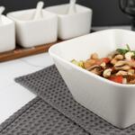 Салатник  800 мл 15*15 см h7,5 см квадратный белый фарфор P.L. Proff Cuisine [6]