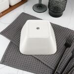 Салатник  800 мл 15*15 см h7,5 см квадратный белый фарфор P.L. Proff Cuisine [6]