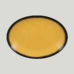 Блюдо овальное RAK Porcelain LEA Yellow 36 см (желтый цвет)