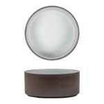 Салатник  600 мл d 13,8 cм h6 cм White Matt New Brown Taiga P.L. [4]