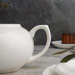 Чайник 670 мл d 14 см h8,5 см белый фарфор NEW P.L. Proff Cuisine [1]