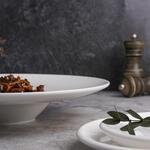 Тарелка глубокая 225 мл d 29 см h5,5 см для пасты белая фарфор P.L. Proff Cuisine [3]