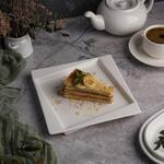 Тарелка 20,8*20,8 см h2 см квадратная смещенное дно Asymmetry белая фарфор P.L. Proff Cuisine [1]