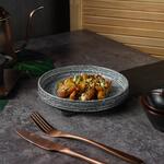 Тарелка с бортом 18,6 см h2,6 см глазурь Glossy Stone Untouched Taiga P.L. Proff Cuisine [1]
