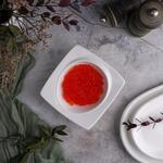 Соусник 100 мл 12*12 см h4 см с бортом Asymmetry квадратный белый фарфор NEW P.L. Proff Cuisine [6]