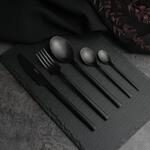 Вилка столовая 19 см матовая черный цвет Black Sapporo PVD P.L. - Davinci [12]