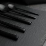 Вилка столовая 19 см матовая черный цвет Black Sapporo PVD P.L. - Davinci [12]