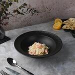 Тарелка глубокая 900 мл d 27 см h7,5 см для пасты, для супа Black Raw Wood P.L. Proff Cuisine [2]