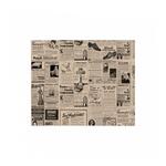Упаковочная бумага "Газета", крафт, 28*34 см, жиростойкий пергамент 34 г/см2, 1000 шт/уп