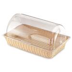 Корзина для хлеба и выкладки 52*32 см h9,5 см с откидной Roll-top крышкой ротанг P.L.