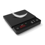 Весы кофейные портативные черные 0,1-2000гр 9,6*10,1 см h2 см USB зарядка P.L. Barbossa
