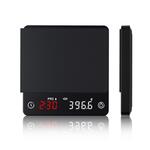 Весы кофейные портативные черные 0,1-2000гр 9,6*10,1 см h2 см USB зарядка P.L. Barbossa