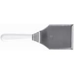 Лопатка 14*10,5 см острые края 30 см нерж. с пласт. ручкой черная Proff Chef Line