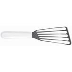 Лопатка 15,5*6,1 см перфорированная 29 см нерж. с пласт. ручкой черная Proff Chef Line