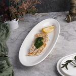 Блюдо овальное 40*16 см h3,5 см белое фарфор P.L. Proff Cuisine [1]