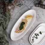 Блюдо овальное 40*16 см h3,5 см белое фарфор P.L. Proff Cuisine [1]