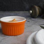 Соусник  55 мл d 6 см h3,2 см Рамекин круглый оранжевый фарфор P.L. Proff Cuisine [6]
