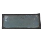 Блюдо 40*16*2 см прямоуг. Turquoise black пластик меламин P.L. Proff Cuisine