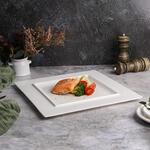 Тарелка 30*30 см h1,5 см квадратная белая фарфор P.L. Proff Cuisine [6]